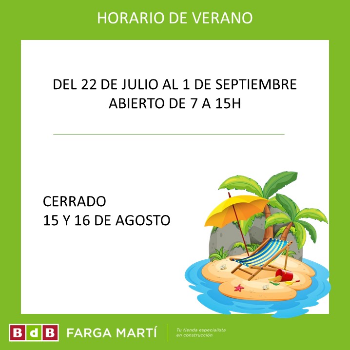 Nuestro horario de verano